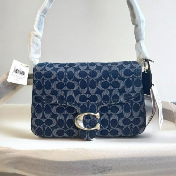 NWT Coach Denim Shoulder Bag - Picture 14 of 16